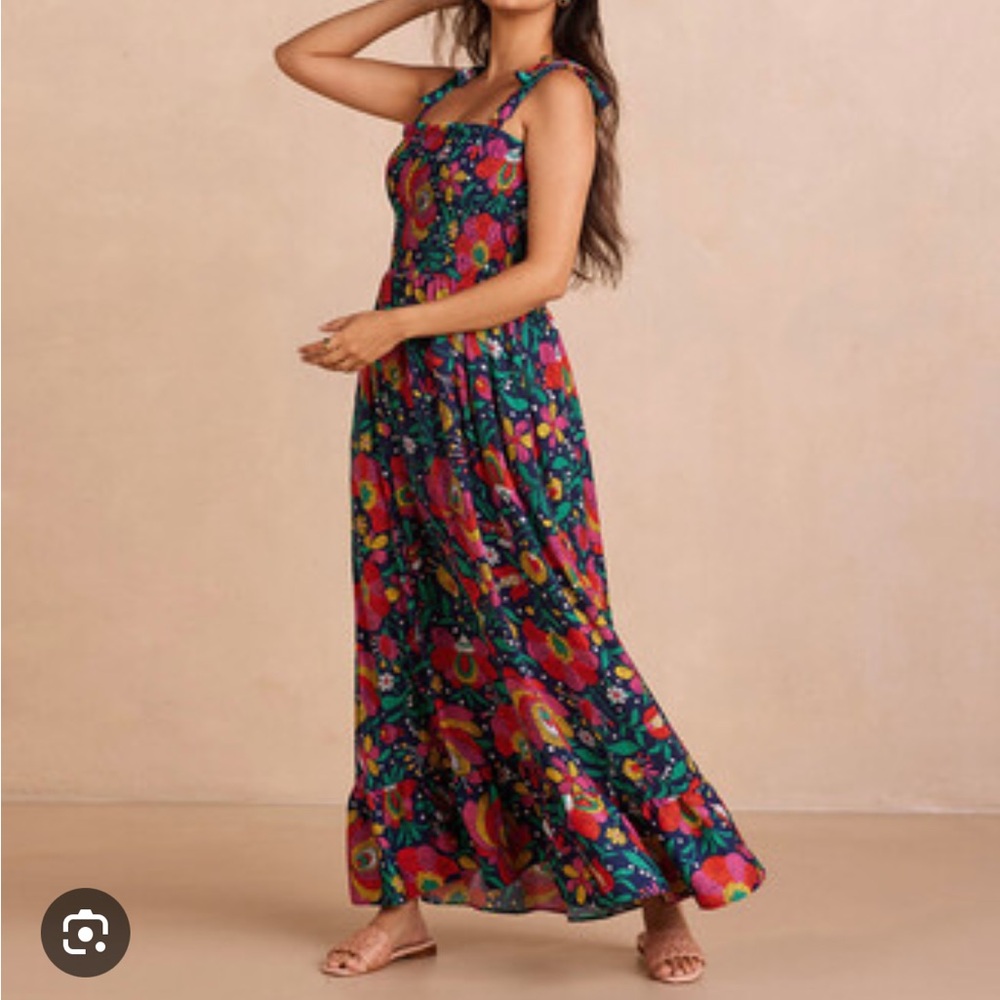 Summersalt floral maxi tie dress